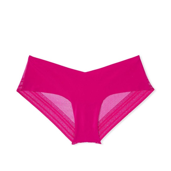Victoria's Secret Shimmer No Show Cheeky Panty Wicked Rose NEW - Picture 7 of 8